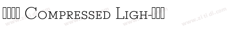 未來熒黑 Compressed Ligh字体转换